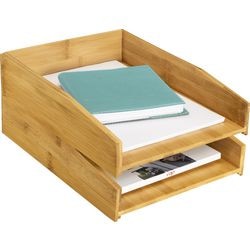 Bandeja para cartas cep marrón a4 75 mm x 252 mm x 340 mm
