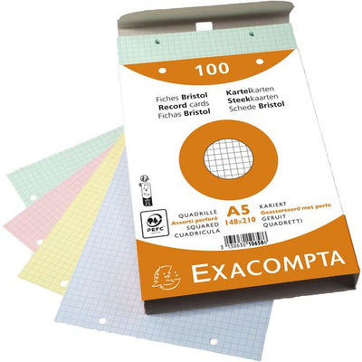 Fichas gama de colores exacompta 10658e papel