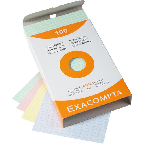 Schede exacompta 13272e carta gamma colori