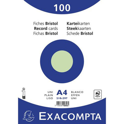 Indexkaarten exacompta 10346e groen papier