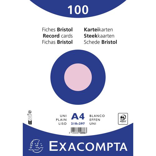 Schede exacompta 10336e carta rosa
