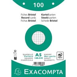 Schede exacompta 10608e carta bianca