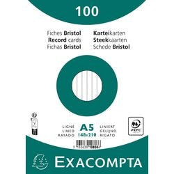 Schede exacompta 10808se carta bianca