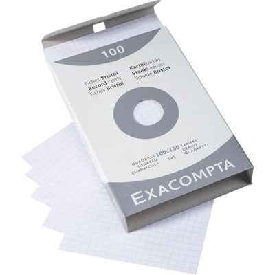 Indexkaarten exacompta 13202e wit papier