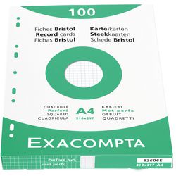 Schede exacompta 13606e carta bianca