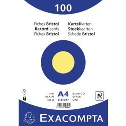Schede exacompta 10326e carta gialla