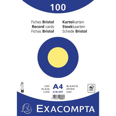 Indexkaarten exacompta 10326e geel papier