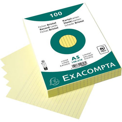 Schede exacompta 10828se carta gialla