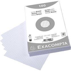 Schede exacompta 10203e carta bianca