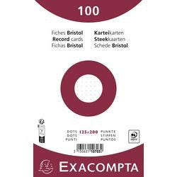 Schede exacompta 10703e carta bianca