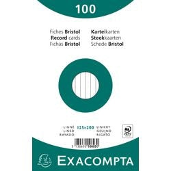Schede exacompta 10803x carta bianca