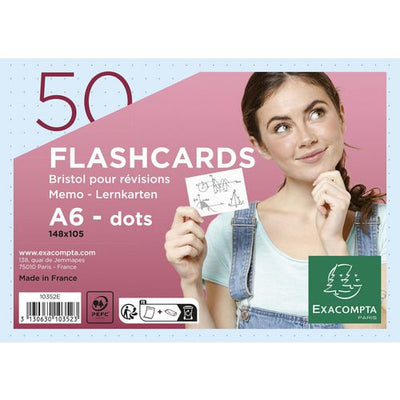 Indexkaarten exacompta 10352e blauw papier