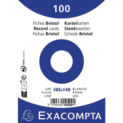 Schede exacompta 10509e carta bianca