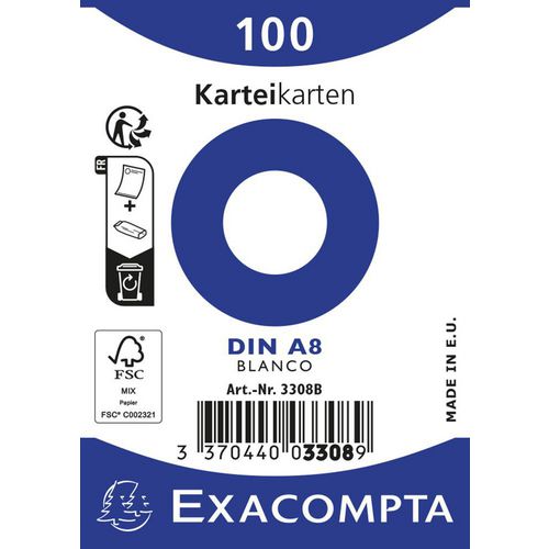Fichas exacompta 3308b libro blanco