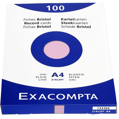 Fichas exacompta 13336e papel rosa