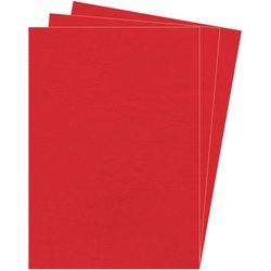 Confezione da 100 copertine per rilegatura rosse 5370305 fellowes in pelle a4
