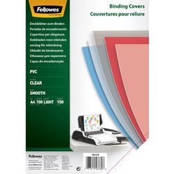 Confezione da 100 copertine per rilegatura trasparenti 5376001 fellowes pvc a4
