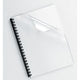 Pack 100 binding cover transparent 53763 fellowes pvc a4