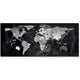 Lavagna in vetro sigel 130x55 nera