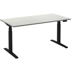 Scrivania sit-stand ceha ade2plme168q9005w melaminico bianco, metallo