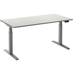 Scrivania sit-stand ceha ade2plme168q9006w melaminico bianco, metallo