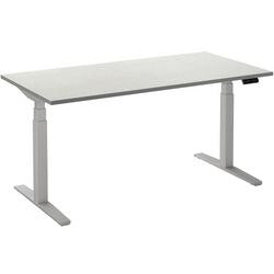 Scrivania sit-stand ceha ade2plme188q9016w melaminico bianco, metallo