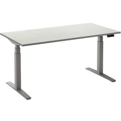 Scrivania sit-stand ceha ade2plme208q9006w melaminico bianco, metallo