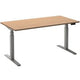 Scrivania sit-stand ceha ade2plhl188q9006be melaminico faggio, metallo
