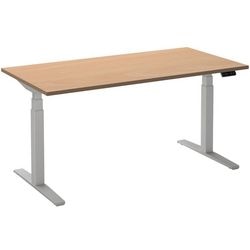 Escritorio para trabajar sentado o de pie ceha ade2plme208q9016be melamina haya, metal