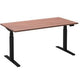 Scrivania sit-stand ceha ade2plhl168q9005ha nobilitato avana, metallo