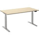 Scrivania sit-stand ceha ade2plhl128q9016ah melaminico acero, metallo