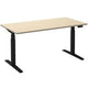 Scrivania sit-stand ceha ade2plhl148q9005ah melaminico acero, metallo