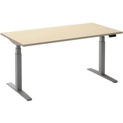 Escritorio para sentarse o pararse ceha ade2plhl168q9006ah melamina arce, metal