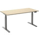 Scrivania sit-stand ceha ade2plhl188q9006ah melaminico acero, metallo