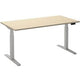 Scrivania sit-stand ceha ade2plhl188q9016ah melaminico acero, metallo