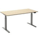 Scrivania sit-stand ceha ade2plhl189q9006ah melaminico acero, metallo