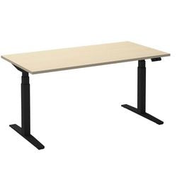 Scrivania sit-stand ceha ade2plhl208q9005ah melaminico acero, metallo