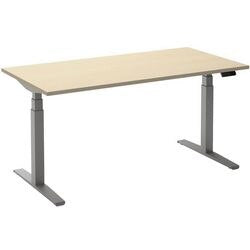Scrivania sit-stand ceha ade2plme208q9006ah melaminico acero, metallo