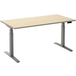 Escritorio para sentarse o pararse ceha ade2plme208q9006ah melamina arce, metal