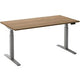 Escritorio para sentarse o pararse ceha ade2plme128q9006ret roble tabaco melamina, metal