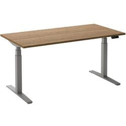 Escritorio para sentarse o pararse ceha ade2plme148q9006ret roble tabaco melamina, metal
