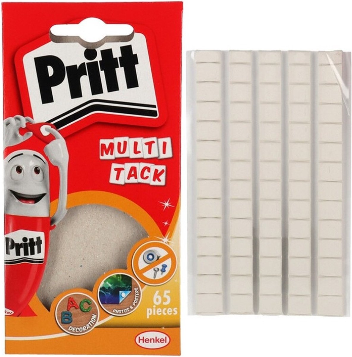 Pritt dubbelzijdige - kleefpads - poster - buddies - klevend - hoekjes - posters - decoratie - ophangen