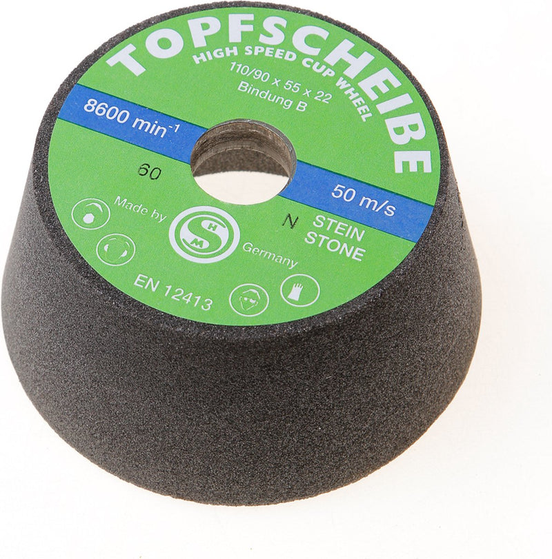 Accesorios Bosch cuenco de lijado, cónico - hormigón de piedra 90 mm, 110 mm, 55 mm, 24 1 piezas - 1608600239
