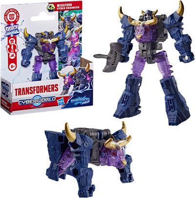 Transformers cyberworld energon surge megatron cyber changers - action figure