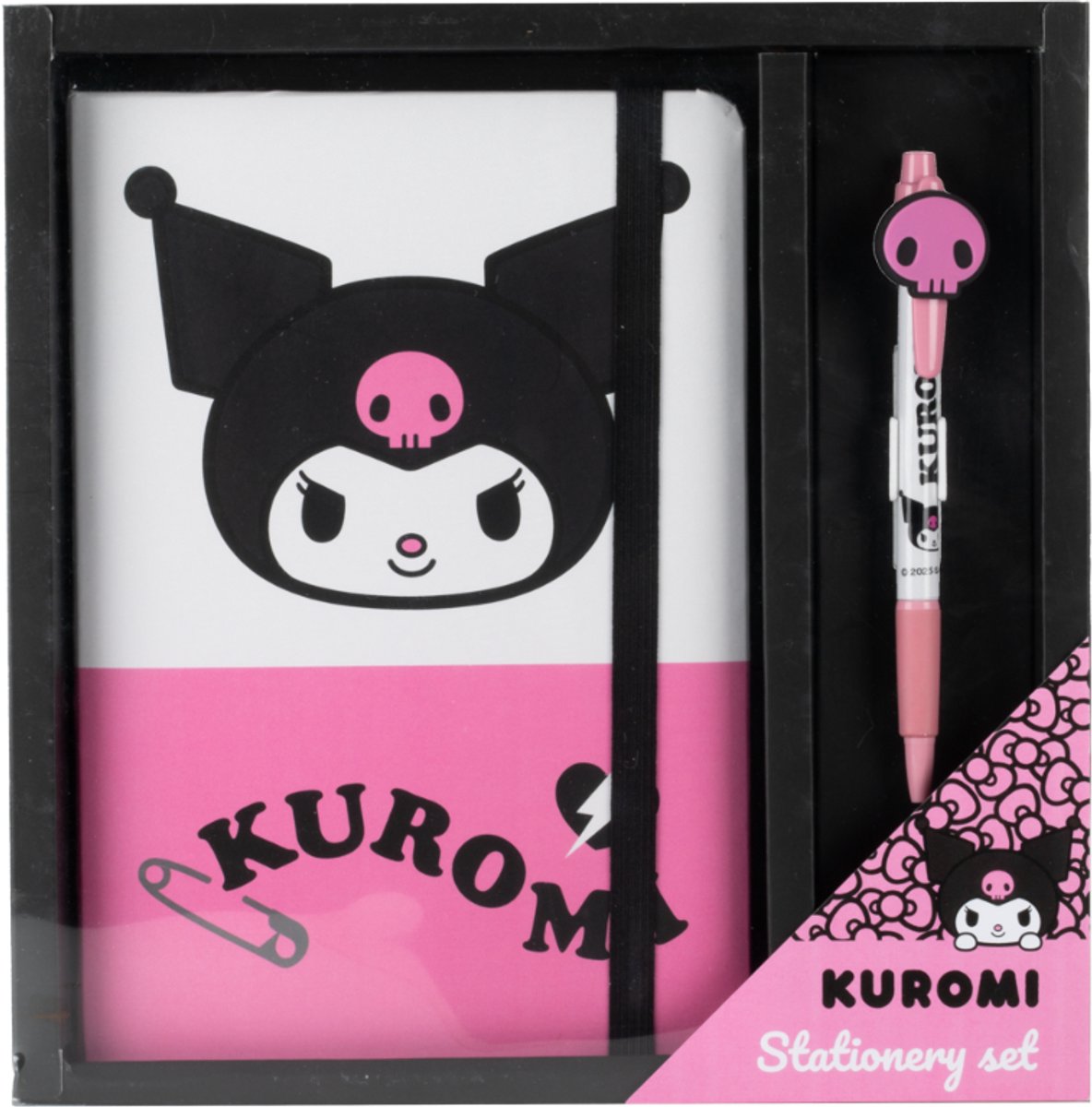 Konix Kuromi - set scrittura - quaderno + penna - sanrio