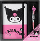 Konix Kuromi - set scrittura - quaderno + penna - sanrio