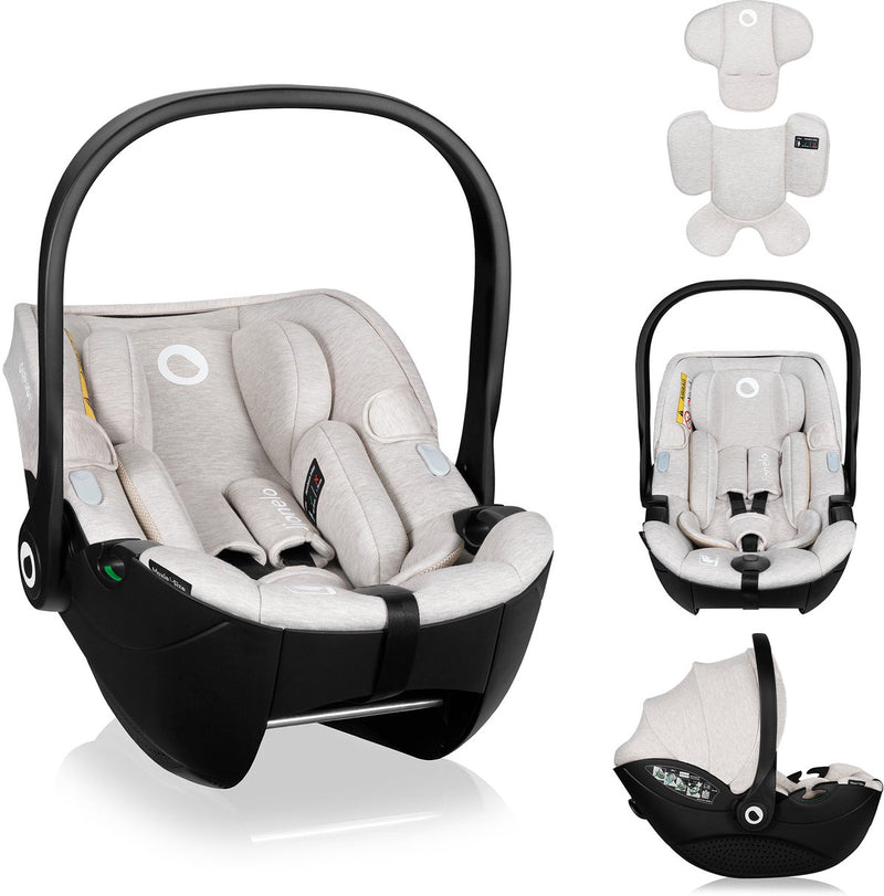 Lionelo moxie i-size - seggiolino auto dalla nascita - 40-87 cm - rivolto all'indietro (rwf) - tessuto bambù - seggiolino - leggero 4,3 kg - compatibile isofix - memory foam - cinture magnetiche - cappottina parasole - poggiatesta regolabile