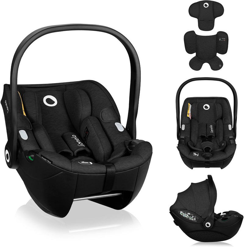 Lionelo moxie i-size - seggiolino auto dalla nascita - 40-87 cm - rivolto all'indietro (rwf) - tessuto bambù - seggiolino - leggero 4,3 kg - compatibile isofix - memory foam - cinture magnetiche - cappottina parasole - poggiatesta regolabile