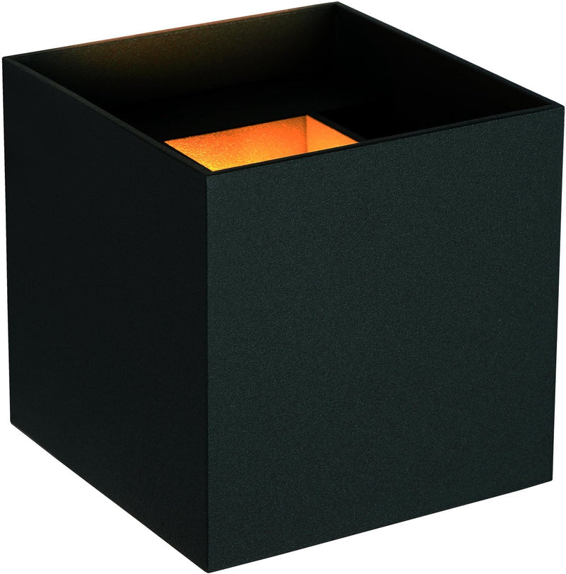 Lucide axi - foco de pared para baño - led - 2x7w 2700k - ip54 - ángulo de haz ajustable - negro