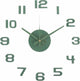 Karlsson wandklok diy sunset numbers - groen - ø35cm - wandklok scandinavisch
